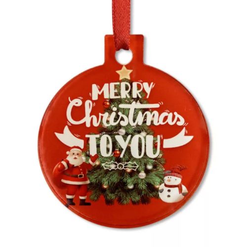 Karácsonyfadísz Saját Fotóval