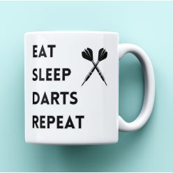 Eat,Sleep,Darts, Repeat bögre