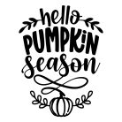 Hello Pumpkin Season